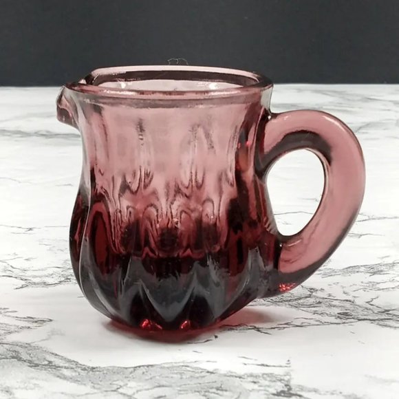 Degenhart Glass Mini Pitcher Trinket Paperweight Toothpick Vtg - Picture 1 of 7